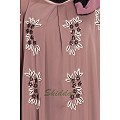 Designer Kaftan abaya with Handwork- Rose Golden